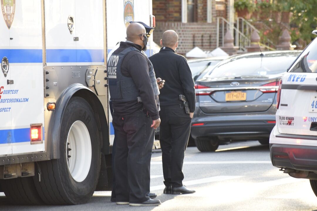 police arresting suspect