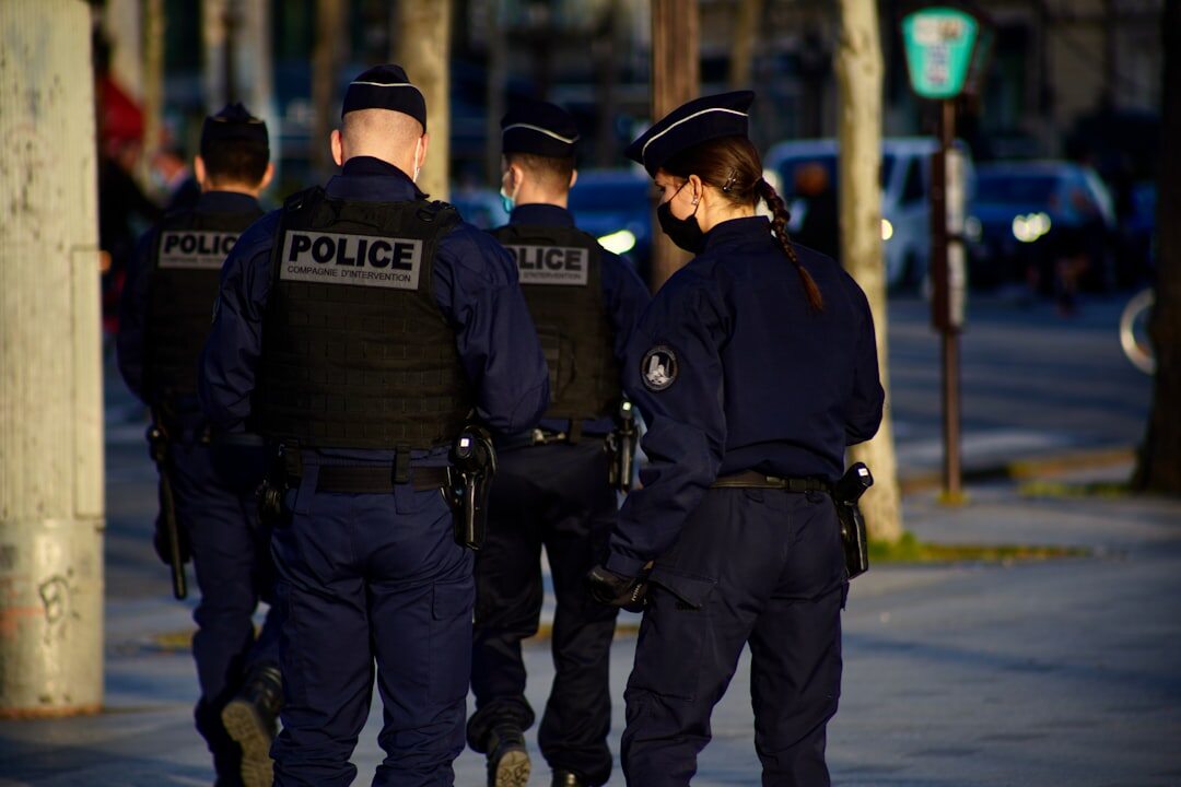 police arresting suspects